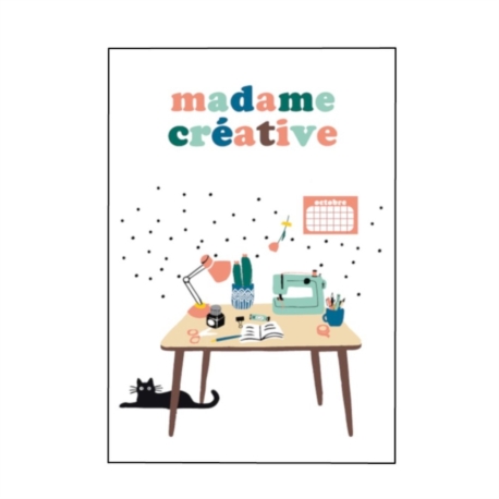 Carte double (+ env) Madame créative