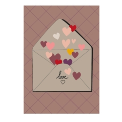 Carte double (+ env) Love