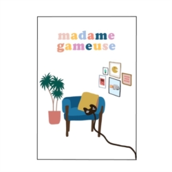 Carte double (+ env) Madame gameuse